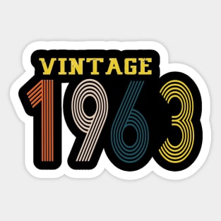 1963 vintage design Sticker